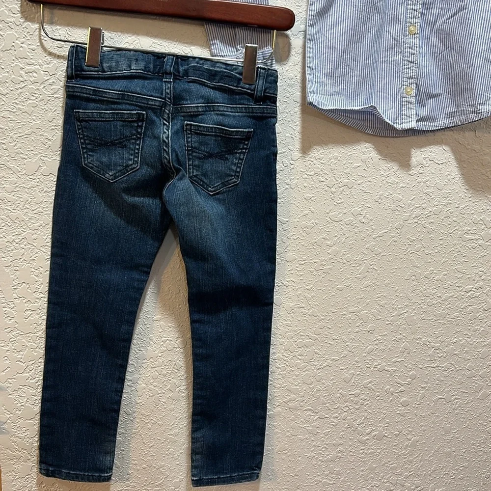 GAP kids & Carter’s blue  flower set size 5 GUC